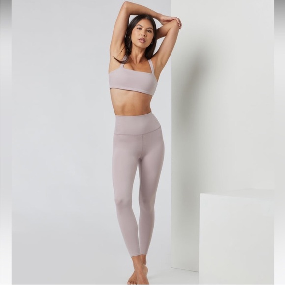 Vuori Evolve Legging Uplift Legging Dusk Pink 7/8 Length High Rise - Picture 16 of 16